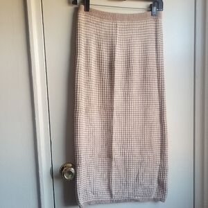 Ann Taylor Taupe Knit Pencil Skirt, Size S, Good Condition